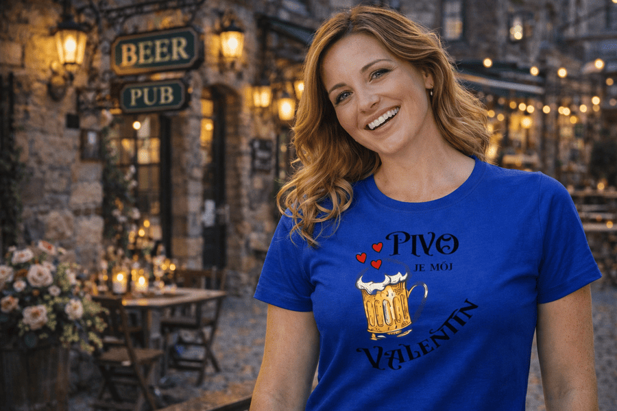 ženské tričko Pivo je môj Valentín mk